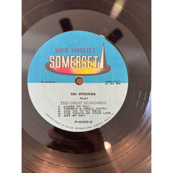 101 Strings Play The Worlds Great Standards Vinyl Record P-4300-A 33 Album - Picture 5 of 6